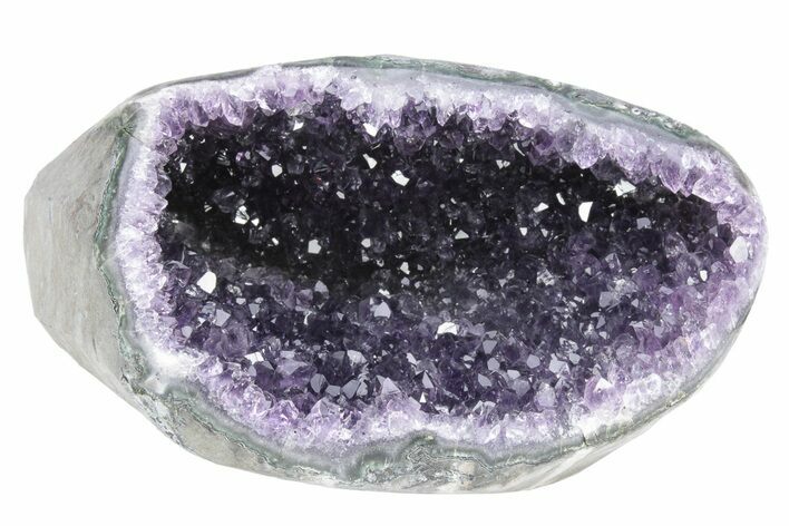 Purple Amethyst Geode with Polished Face - Uruguay #233648